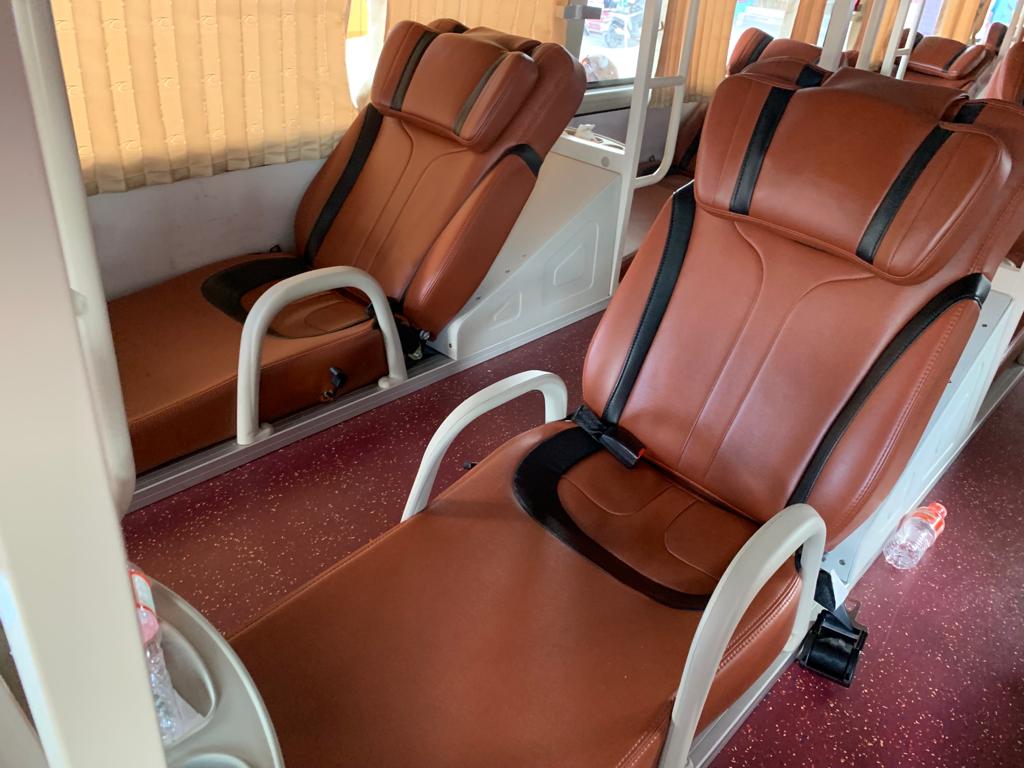bus seats in Vietnam - 30 day itinerary